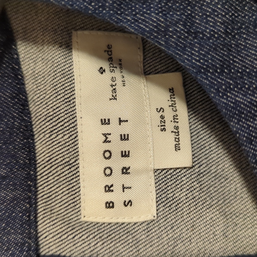 NWOT Kate Spade Broome Street Collection Denim Sleeveless Dress Size Small - Picture 6 of 12